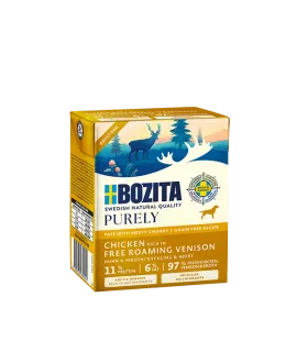 Purely Paté Adult med hjort - 370 gram BOZITA vådfoder