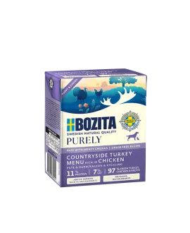 Purely Paté Puppy & Junior med kalkun - 370 gram BOZITA vådfoder
