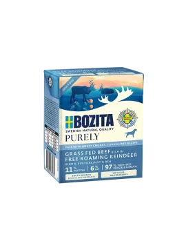 6 x Purely Paté Adult med rensdyr - 370 gram BOZITA vådfoder