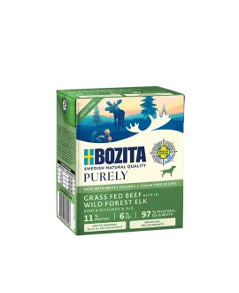 6 x Purely Paté Adult med elg - 370 gram BOZITA vådfoder