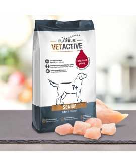 15 kg PLATINUM Vetactive Senior Hundefoder Jo ældre et dyr bliver, jo sværere er det for kroppen at opretholde fysiologiske proc