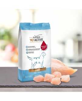 3 x 1,5 kg PLATINUM Vetactive Light Hundefoder Nu om dage er mange hunde overvægtige eller har problemer med bugspytkirtlen. Som