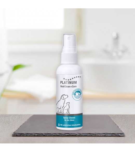 PLATINUM Oral Clean + Care Spray Classic 100 ml OralClean +Care Classic Spray fjerner tandsten, plaque og dårlig ånde, kan anven