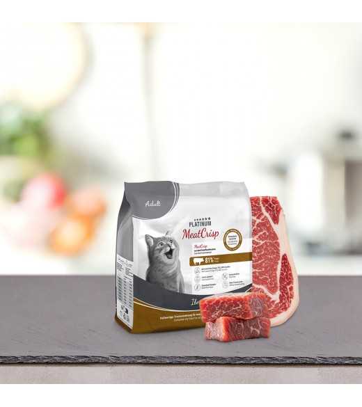 16 x 400 gram PLATINUM MeatCrisp Adult Iberico kattemad