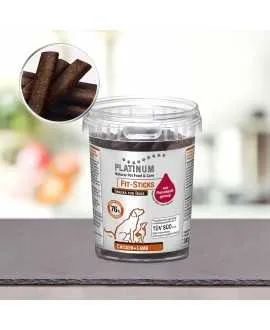 Kylling og Lam - PLATINUM Fit-Stick - 300 gram PLATINUM snack stænger af det bedste fra frisk slagtet kylling og lam, uden at ti