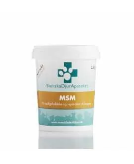 MSM 250 gram - Svensk Dyr Apotekets MSM Svenska DjurApoteket MSM er en organisk svovlblanding der tilfører ekstra næring til bin