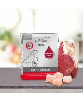 Stor PLATINUM Menu Oksekød og Kylling 375 gram