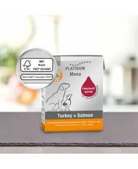 1/1 karton Stor PLATINUM Menu Kalkun og Laks