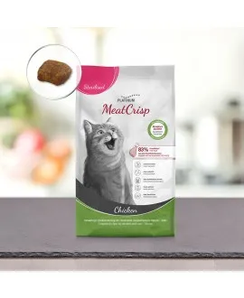 7,5 kg PLATINUM MeatCrisp Sterilised Chicken kattemad Kattemad fra PLATINUM som din kat vil elske. For første gang har en Freshm