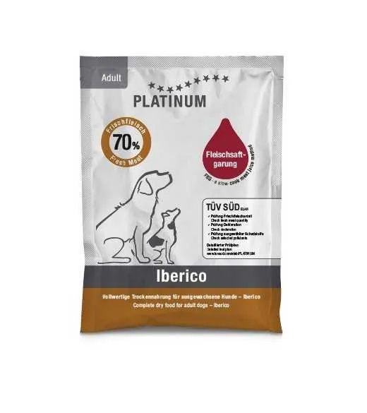 70 x 50 gram PLATINUM Iberico voksen foderprøve