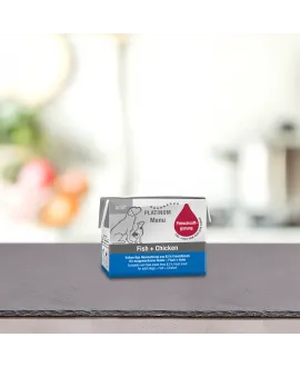 Lille PLATINUM Menu Fisk og Kylling 90 gram PLATINUM