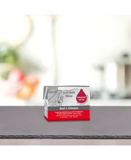 Lille PLATINUM Menu Oksekød og Kylling 90 gram PLATINUM