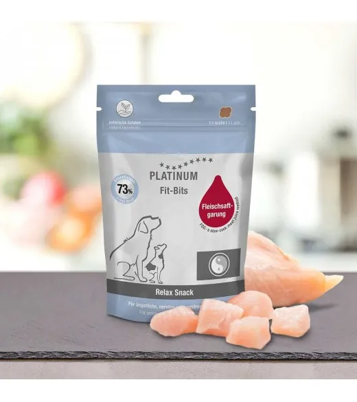 24 x 150 gram PLATINUM Fit-Bits Relax Fit-Bits Relax hjælper din hund med at slappe af, når den befinder sig i en presset eller 