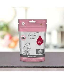 24 x 150 gram PLATINUM Fit-Bits Mobility Fit-Bits Mobility er velegnet til hunde med belastede led samt til hunde med sunde led.