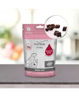 24 x 150 gram PLATINUM Fit-Bits Mobility Fit-Bits Mobility er velegnet til hunde med belastede led samt til hunde med sunde led.