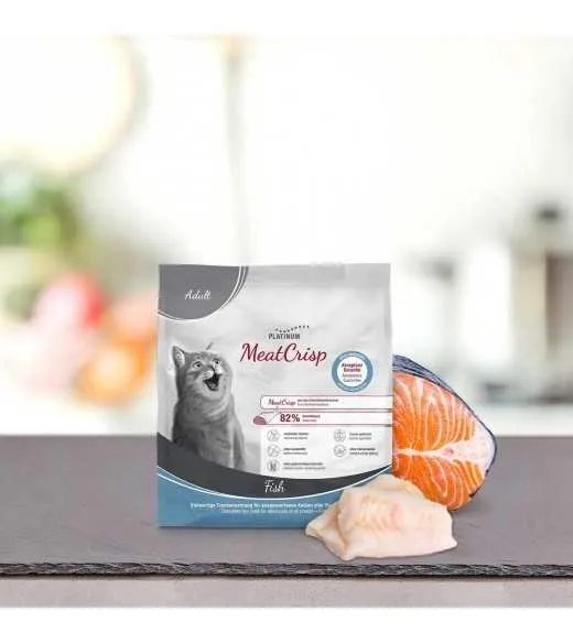 16 x 400 gram PLATINUM MeatCrisp Adult Fish kattemad Kattemad fra PLATINUM som din kat vil elske. For første gang har en Freshme 16 x 400 gram PLATINUM MeatCrisp Adult Fish kattemad Kattemad fra PLATINUM som din kat vil elske. For første gang har en Freshme