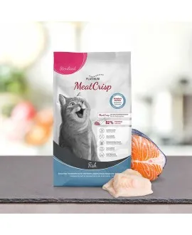 5 x 1,5 kg PLATINUM MeatCrisp Sterilised Fish kattemad