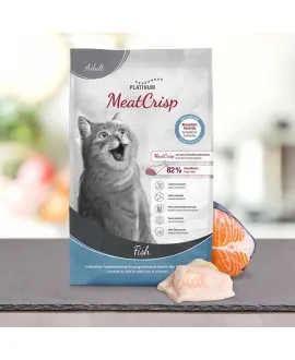 4 x 3 kg PLATINUM MeatCrisp Adult Fish kattemad