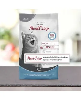 4 x 3 kg PLATINUM MeatCrisp Adult Fish kattemad
