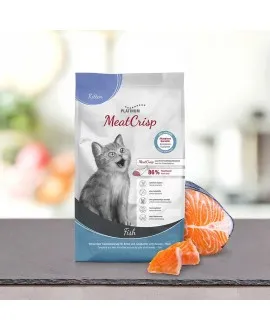1,5 kg PLATINUM MeatCrisp Kitten Fish killingemad Kattemad fra PLATINUM&nbsp;som din killing vil elske. For første gang har en Freshm