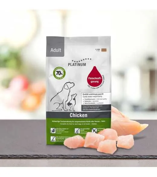 10 x 1,5 kg PLATINUM Kylling voksen Hundefoder