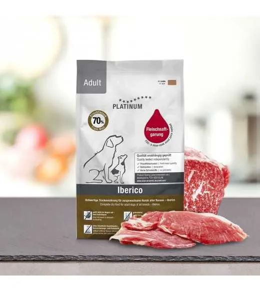 10 x 1,5 kg PLATINUM Iberico Adult hundefoder