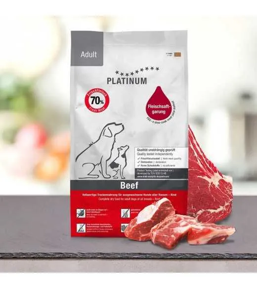 3 x 5 kg PLATINUM Oksekød Adult Hundefoder 3 x 5 kg PLATINUM Oksekød Adult Hundefoder