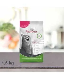 1,5 kg PLATINUM MeatCrisp Sterilised Chicken kattemad Kattemad fra PLATINUM som din kat vil elske. For første gang har en Freshm
