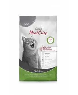 Label til PLATINUM MeatCrisp Adult Chicken kattemad